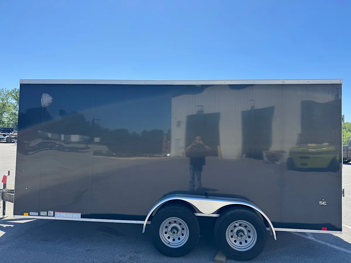 Compass 7'x16' Enclosed Cargo Trailer w/ Rear Ramp Door (C2) - Stock #70773 - Image 2 of 4 Compass 7'x16' Enclosed Cargo Trailer w/ Rear Ramp Door (C2) - Stock #70773 - Image 2 of 4