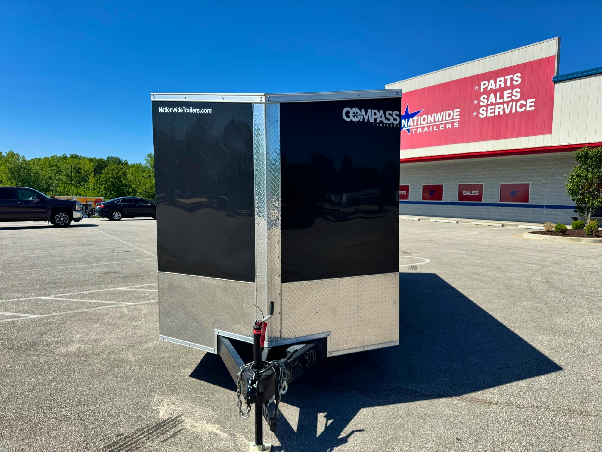 Compass 7'x16' Enclosed Cargo Trailer w/ Rear Ramp Door (C2) - Stock #70773 - Image 4 of 4