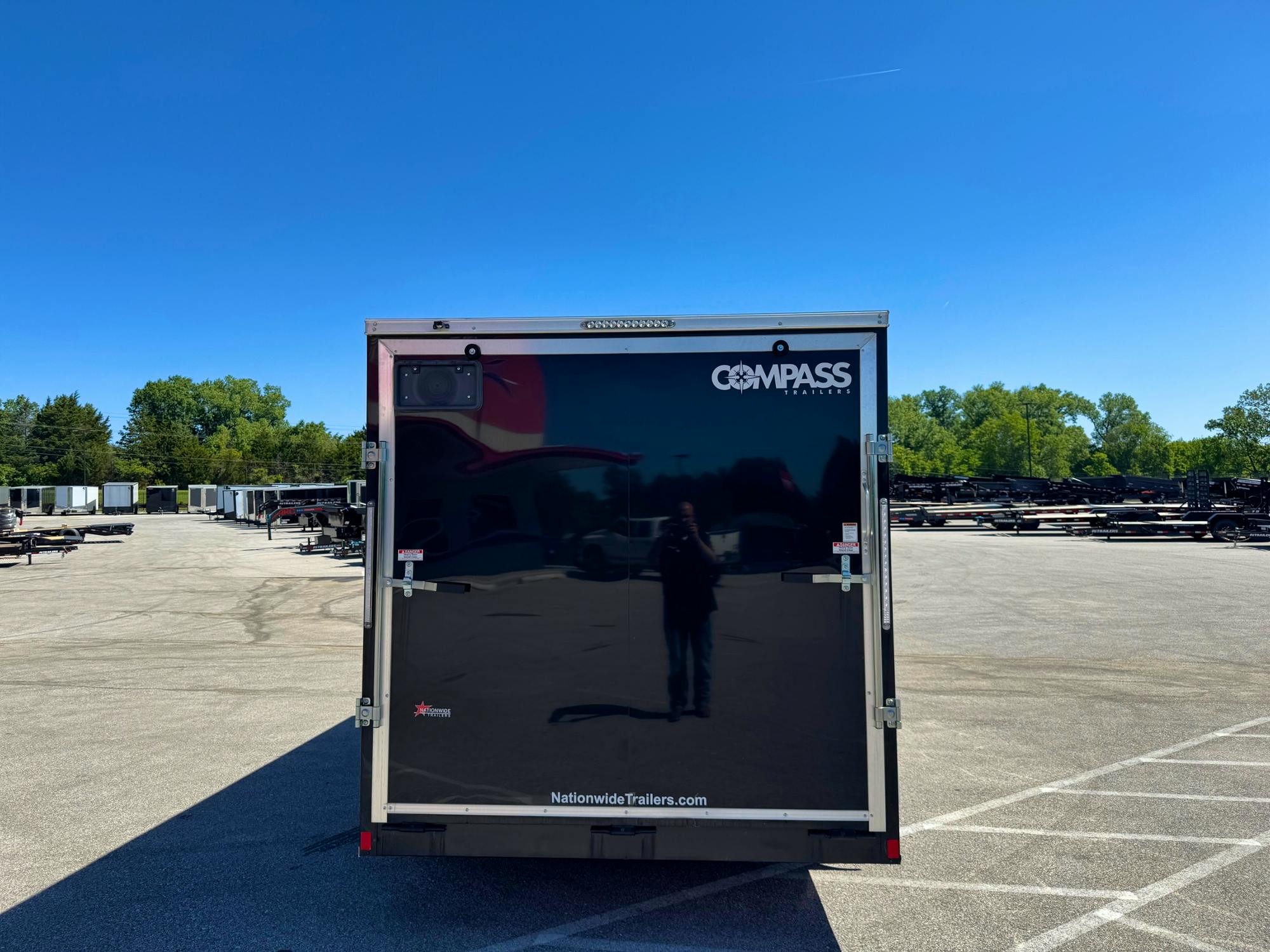 Compass 7'x16' Enclosed Cargo Trailer w/ Rear Ramp Door (C2) - Stock #70773 - Image 3 of 4