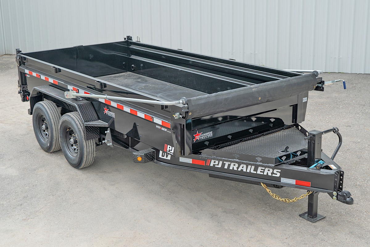 PJ Trailers 14'x83" Voyager Dump Trailer w/ 2' Sides (DV) - Image 2