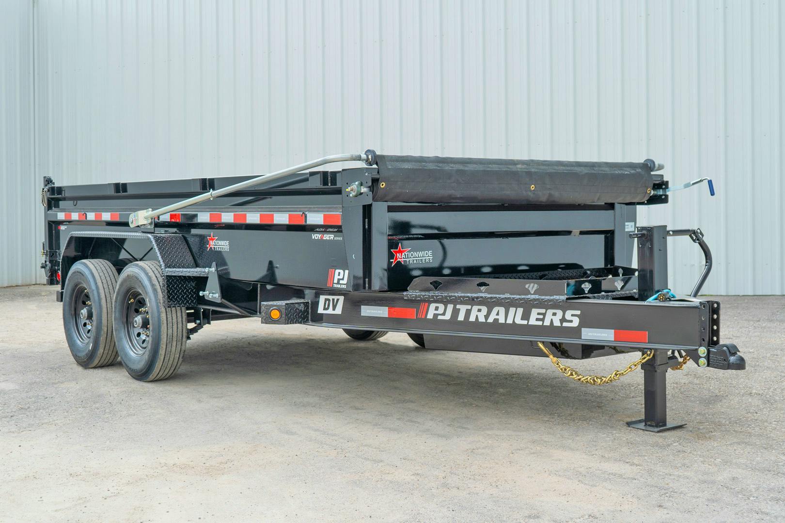 PJ Trailers 14'x83" Voyager Dump Trailer w/ 2' Sides (DV) - Image 4