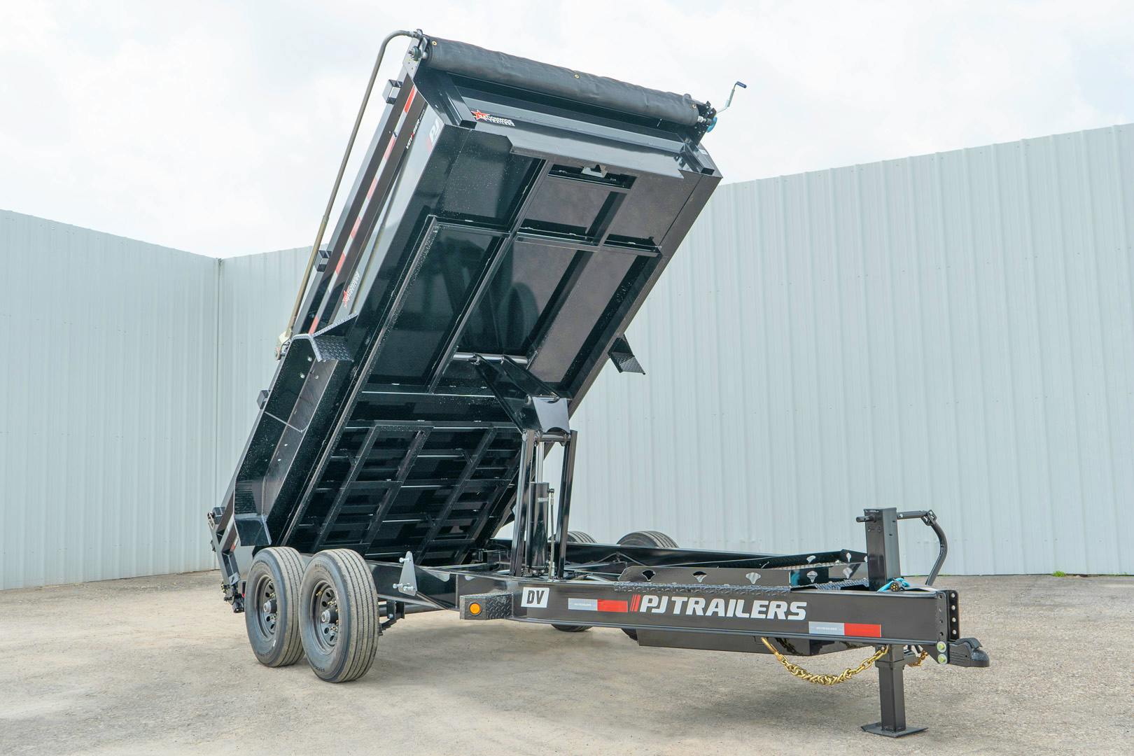 PJ Trailers 14'x83" Voyager Dump Trailer w/ 2' Sides (DV) - Image 3