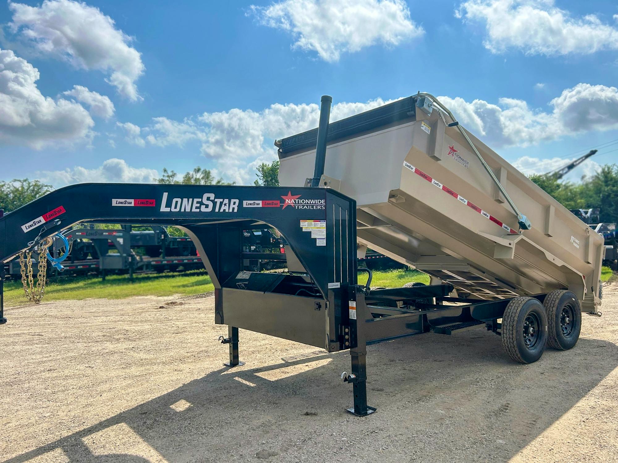 LoneStar 14'x83" Telescopic Dump Trailer w/ 3' Sides (DT) - Image 1