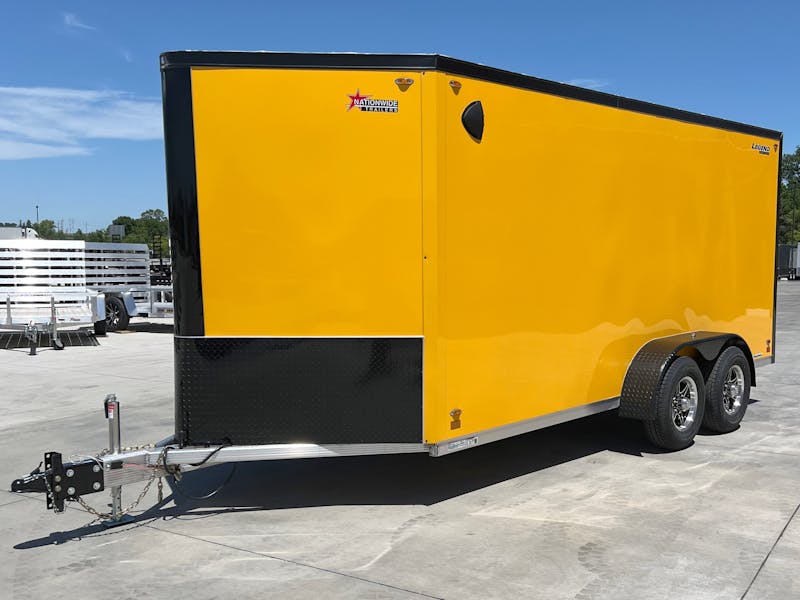 Legend 7ftx16ft Enclosed Cargo Trailer w  Rear Ramp Door  C2