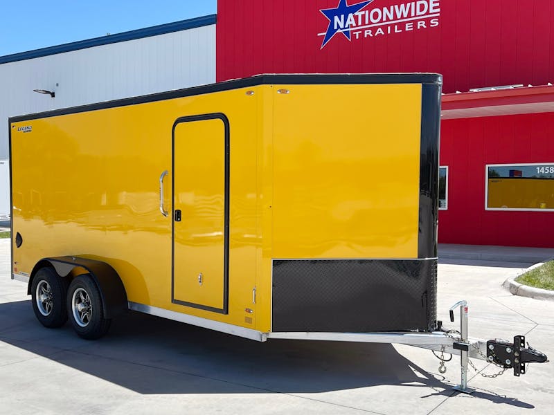 Legend 7ftx16ft Enclosed Cargo Trailer w  Rear Ramp Door  C2