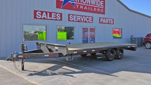 LoneStar 20'x102" 8" I-Beam Deckover Flatbed Trailer (F8)