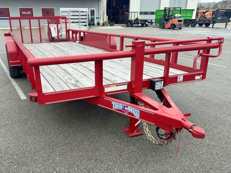 Texas Bragg 22'x83" Utility Trailer w/ 2' Dovetail & 3' Gate (U2) - Image 1