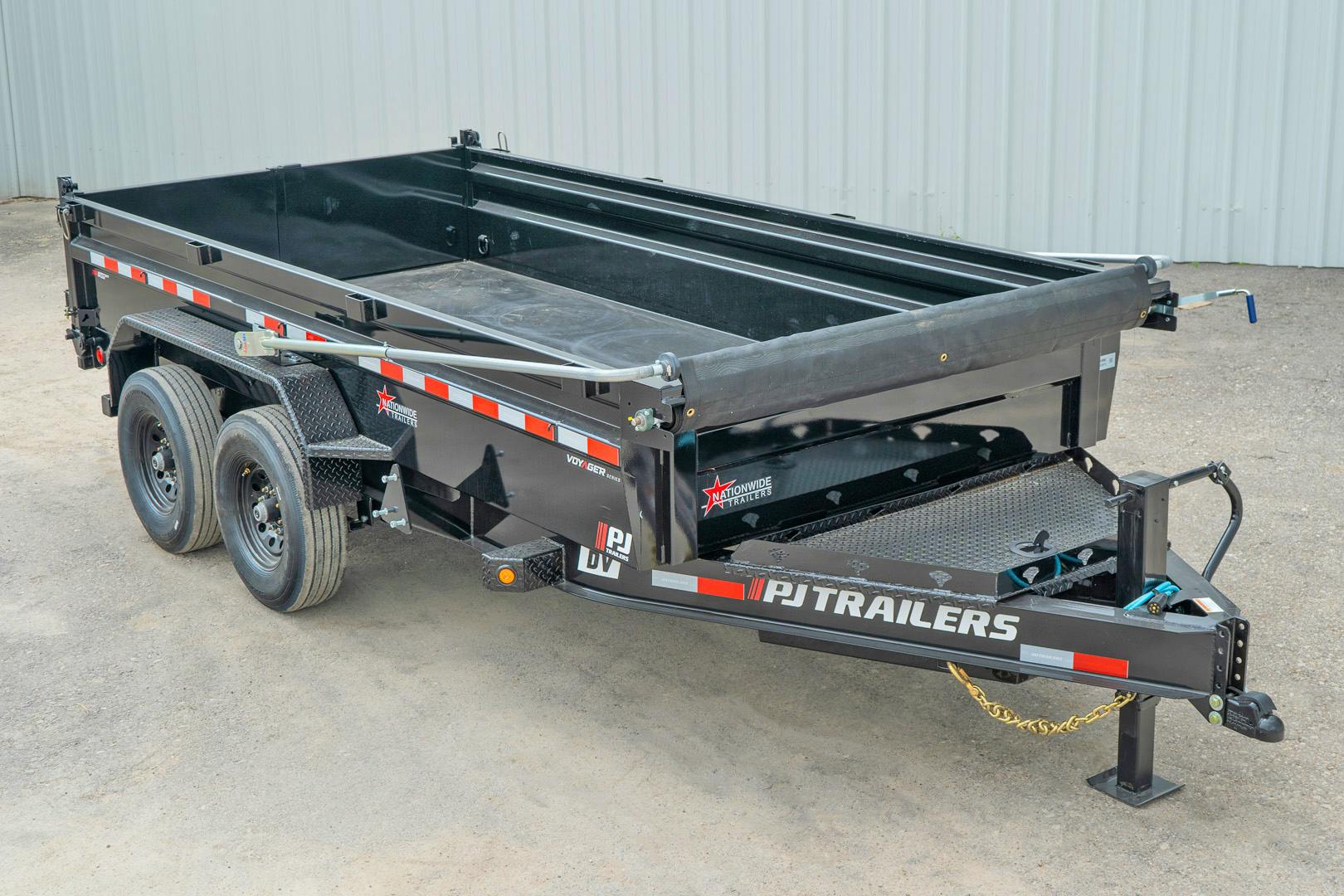 PJ Trailers 14'x83" Voyager Dump Trailer w/ 2' Sides (DV) - Image 2