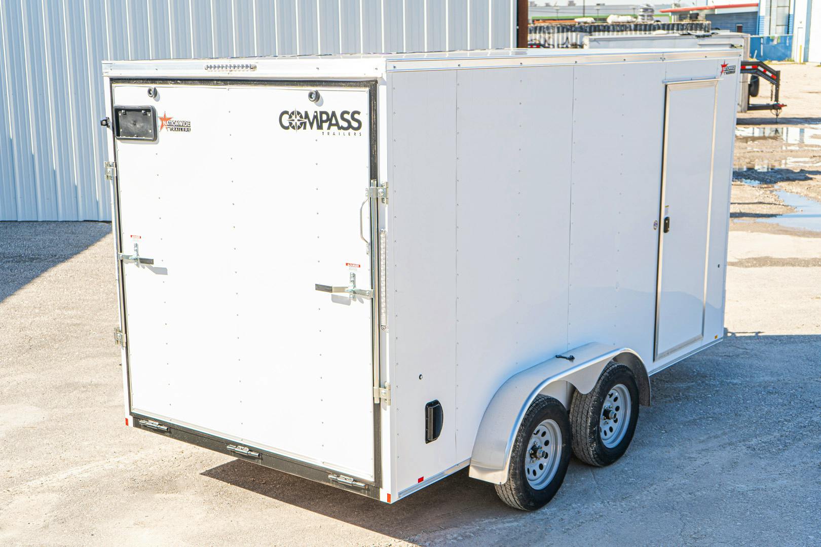 Compass 7'x14' Enclosed Cargo Trailer w/ Rear Ramp Door (C2) - Image 11