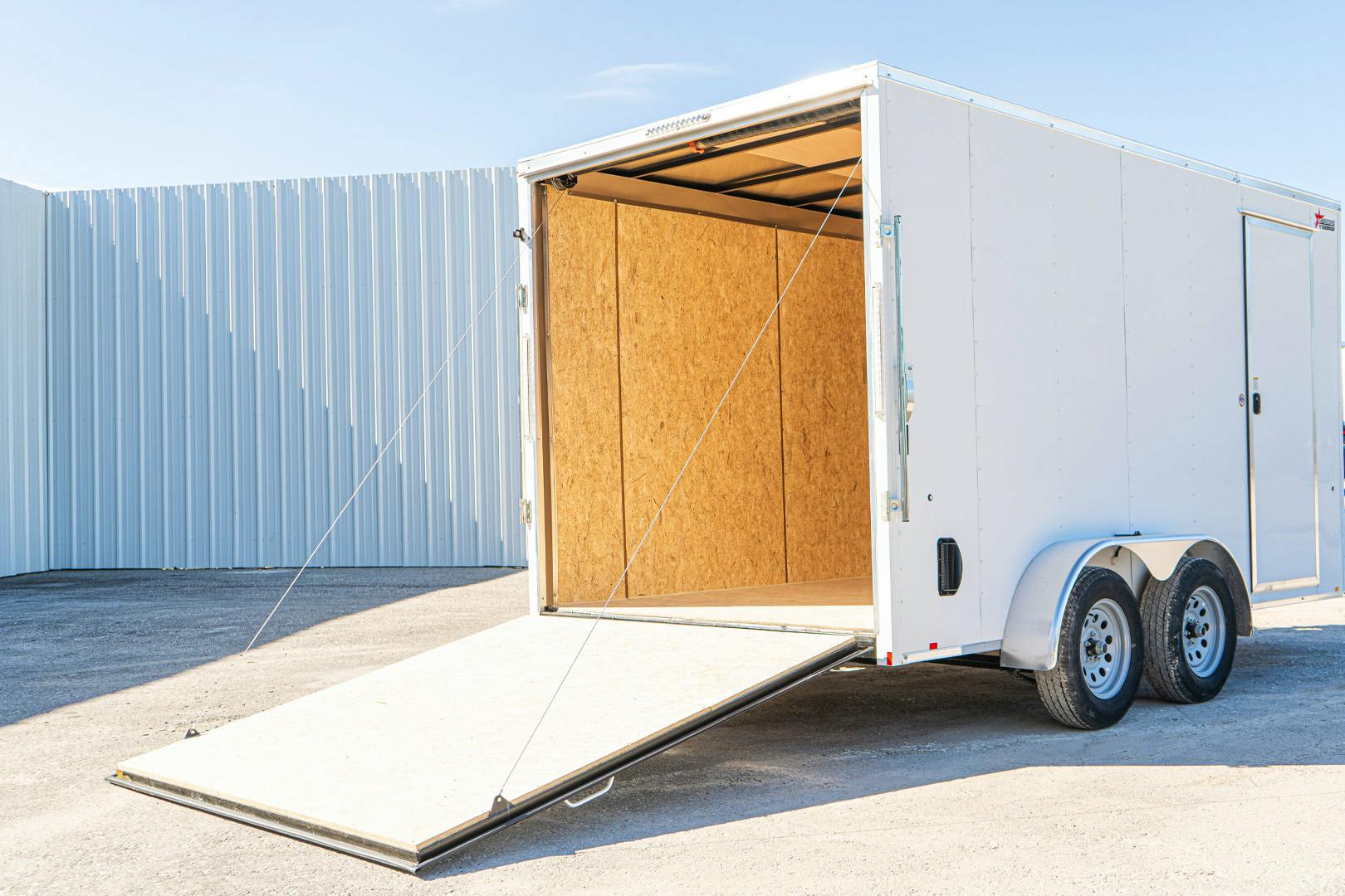 Compass 7'x14' Enclosed Cargo Trailer w/ Rear Ramp Door (C2) - Image 13