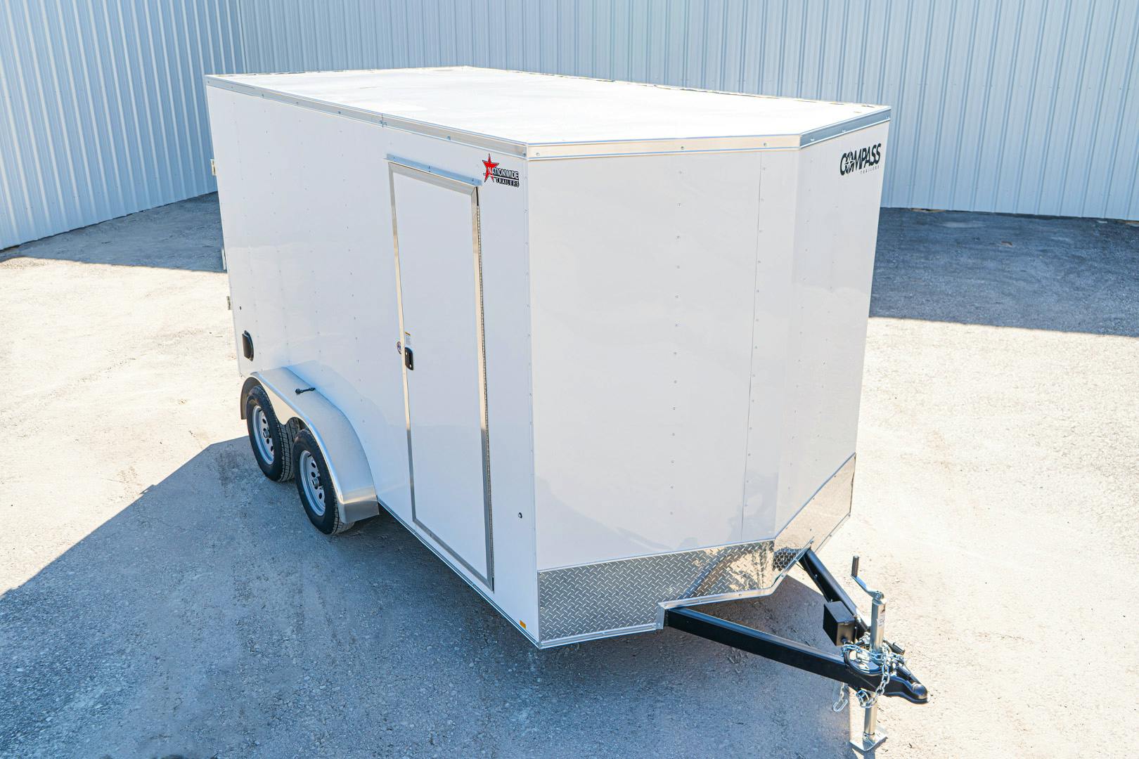 Compass 7'x14' Enclosed Cargo Trailer w/ Rear Ramp Door (C2) - Image 4