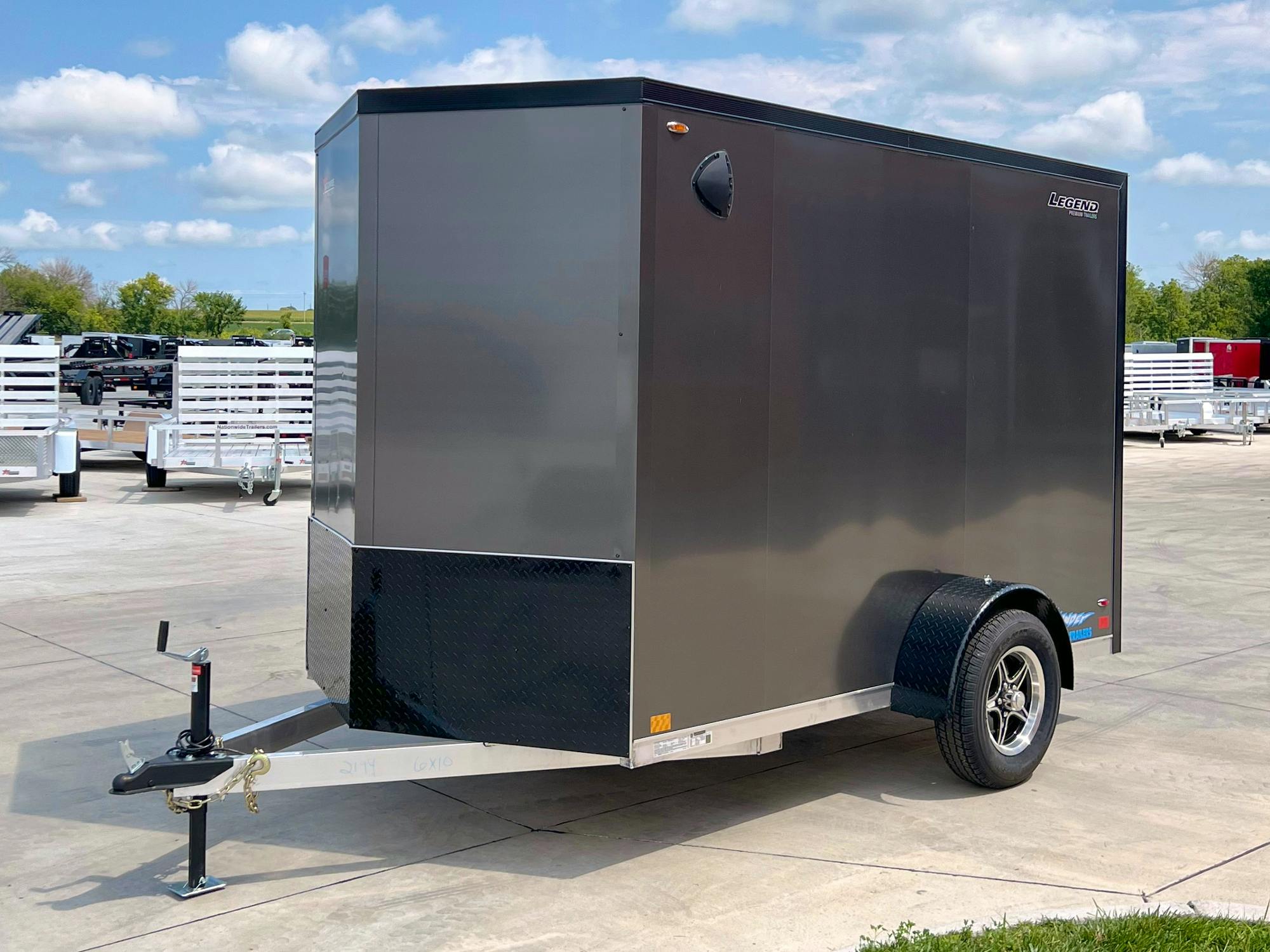 Legend 6'x10' Enclosed Cargo Trailer w/ Rear Ramp Door (C1) - Image 2