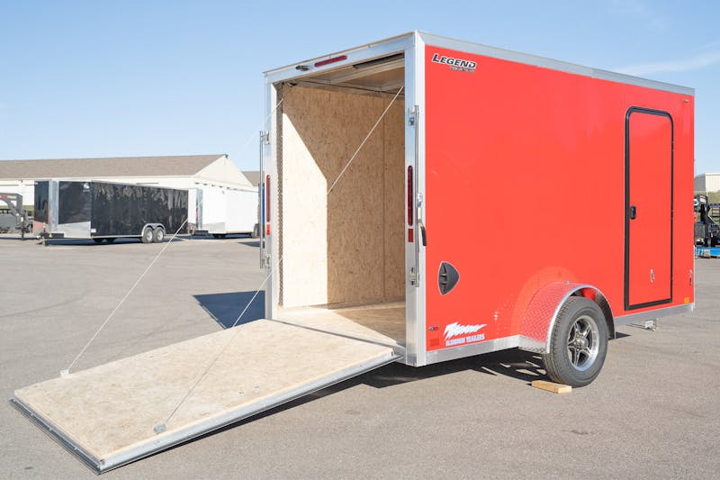Legend 6ftx12ft Enclosed Cargo Trailer w  Rear Ramp Door  C1