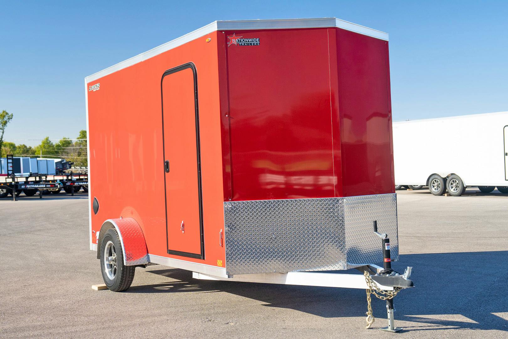 Legend 6'x12' Enclosed Cargo Trailer w/ Rear Ramp Door (C1) - Image 1