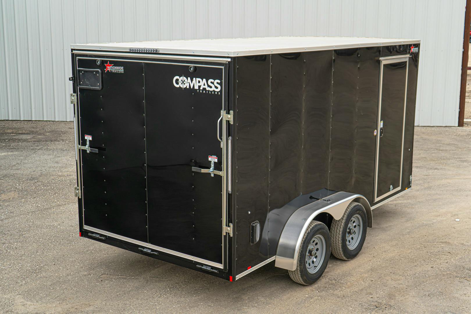 Compass 7'x14' Enclosed Cargo Trailer w/ Rear Ramp Door (C2) - Image 10