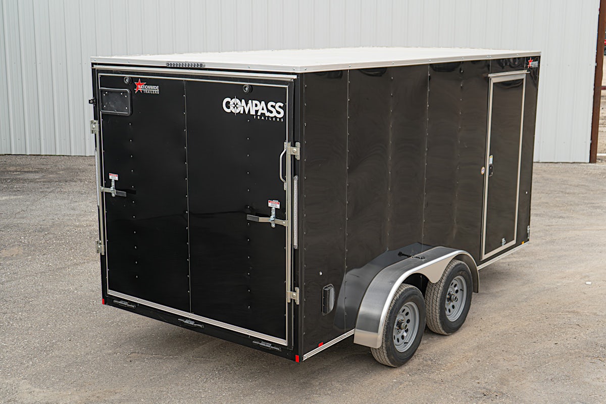 Compass 7'x14' Enclosed Cargo Trailer w/ Rear Ramp Door (C2) - Image 10