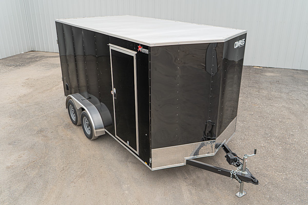 Compass 7'x14' Enclosed Cargo Trailer w/ Rear Ramp Door (C2) - Image 4