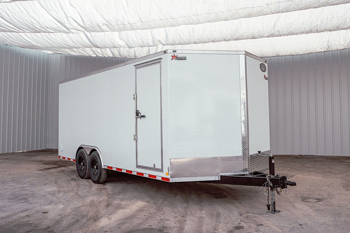 CellTech 8.5'x20' All-Steel Enclosed Cargo Trailer w/ Rear Barn Doors (C2) - Image 2