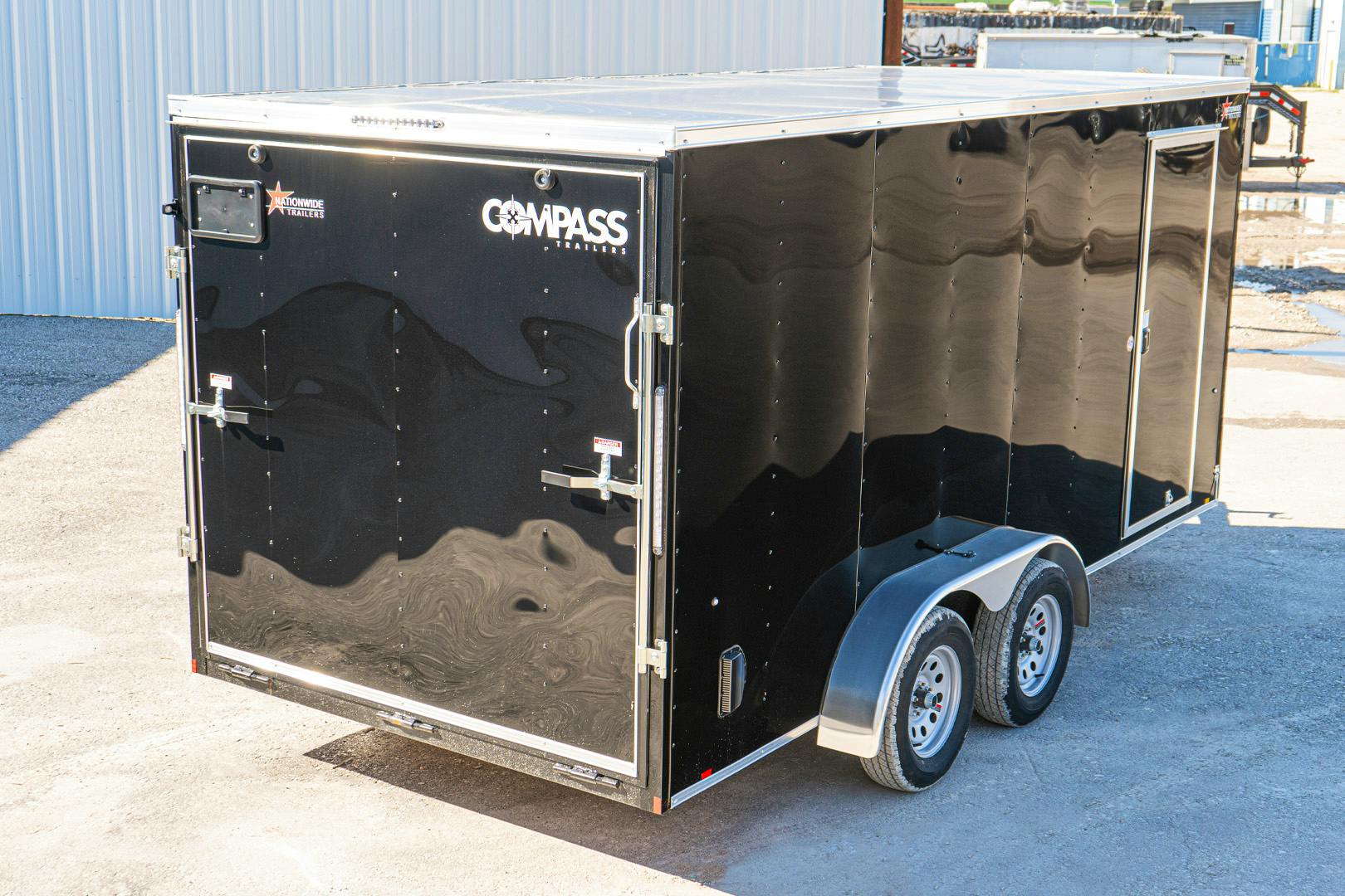 Compass 7'x14' Enclosed Cargo Trailer w/ Rear Ramp Door (C2) - Image 12