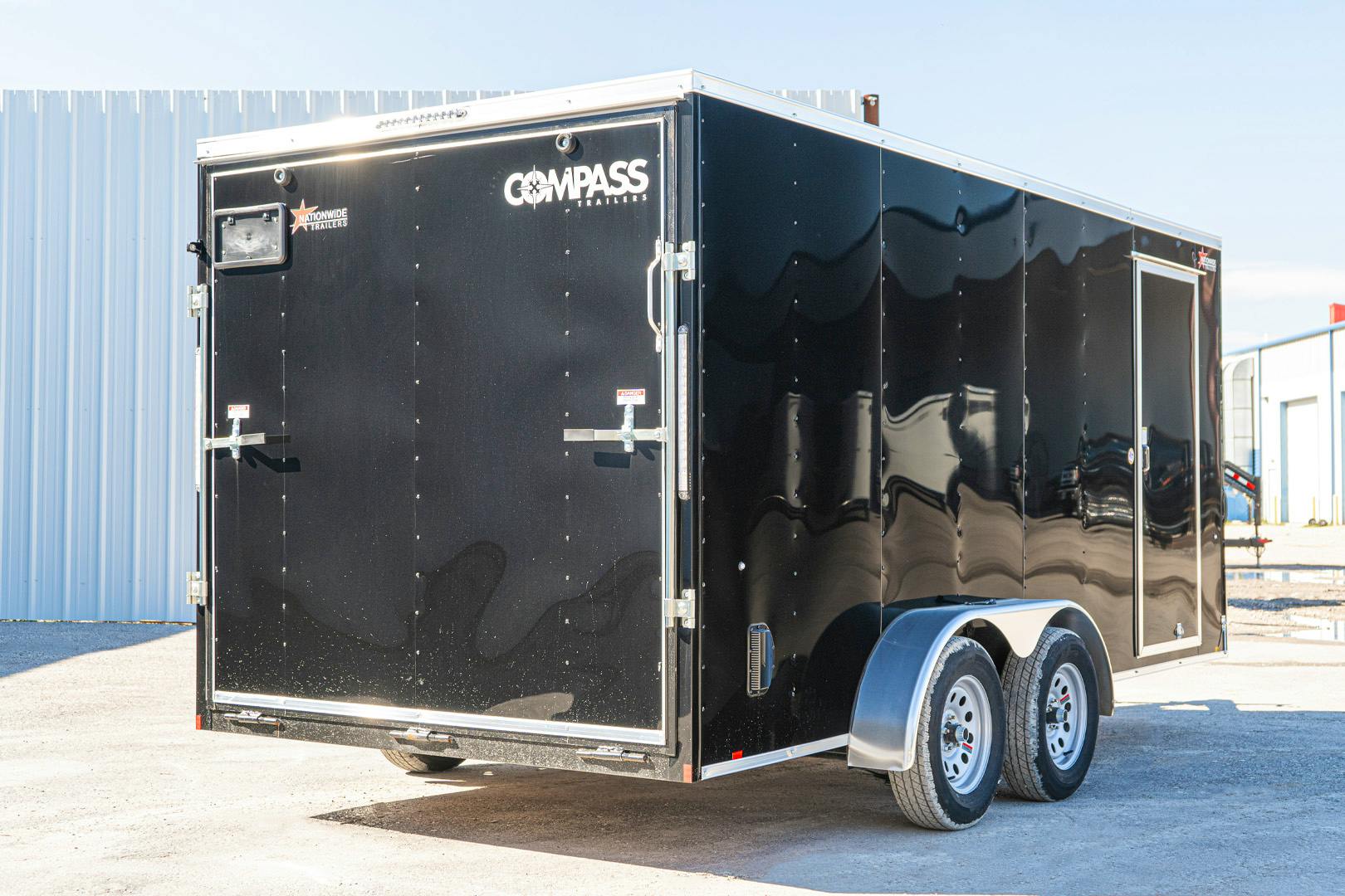 Compass 7'x14' Enclosed Cargo Trailer w/ Rear Ramp Door (C2) - Image 13