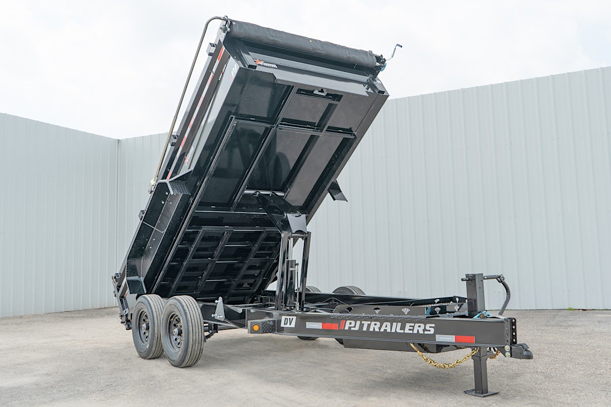 PJ Trailers 14'x83" Voyager Dump Trailer w/ 2' Sides (DV) - Image 3