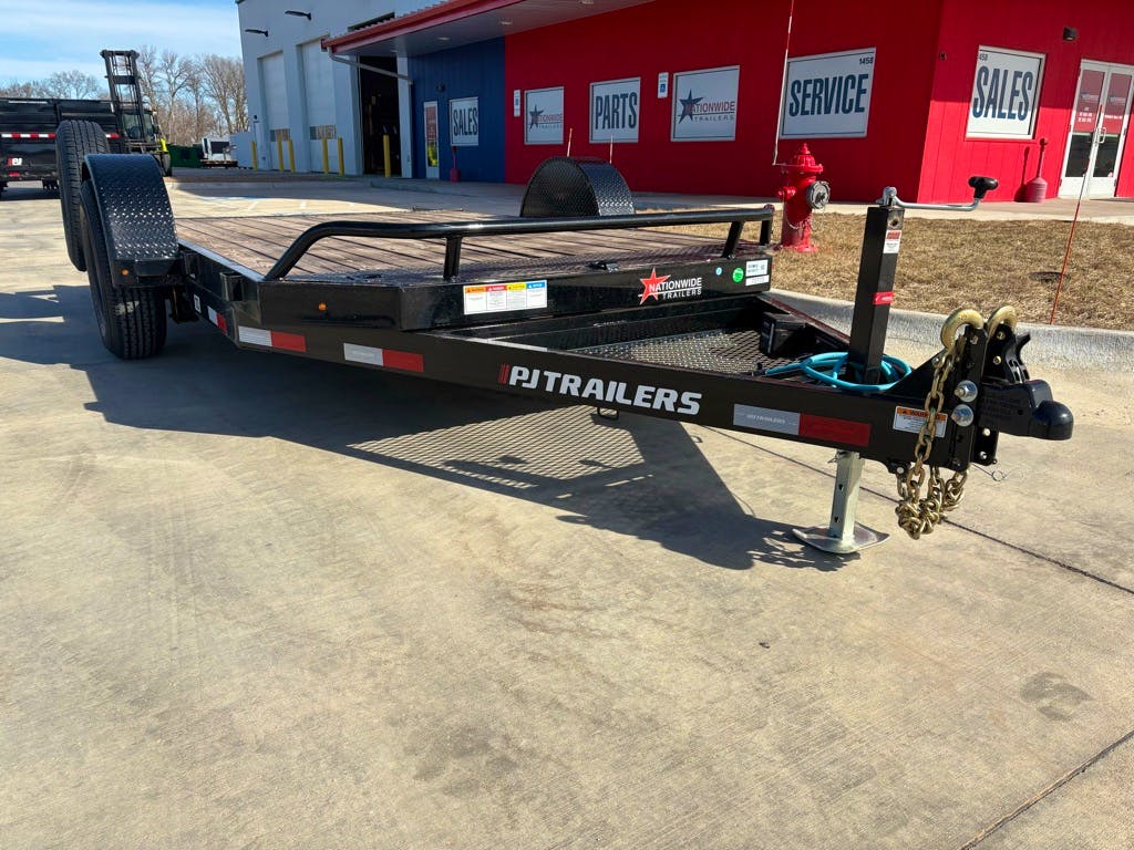 PJ Trailers 13'x81" Single Axle Hydraulic Tilt Trailer (T1) - Image 1