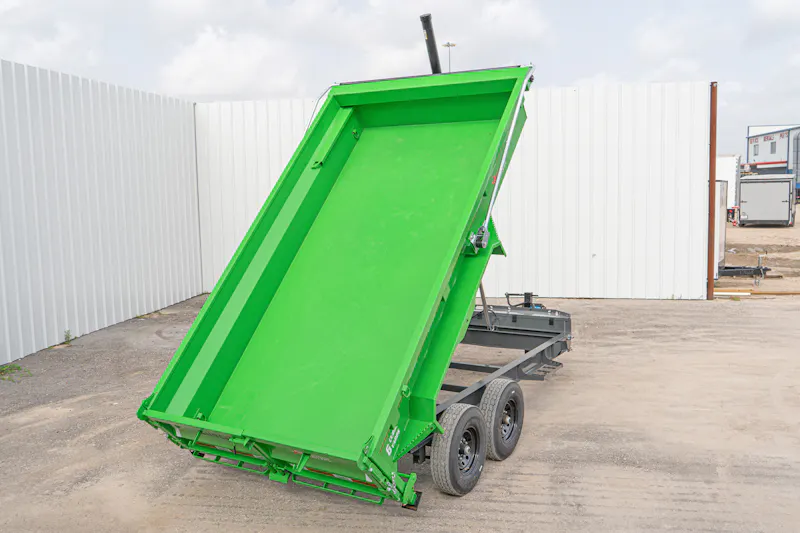 LoneStar 14ftx83in Telescopic Dump Trailer w 2ft Sides DT