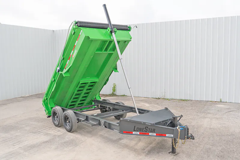 LoneStar 14ftx83in Telescopic Dump Trailer w 2ft Sides DT