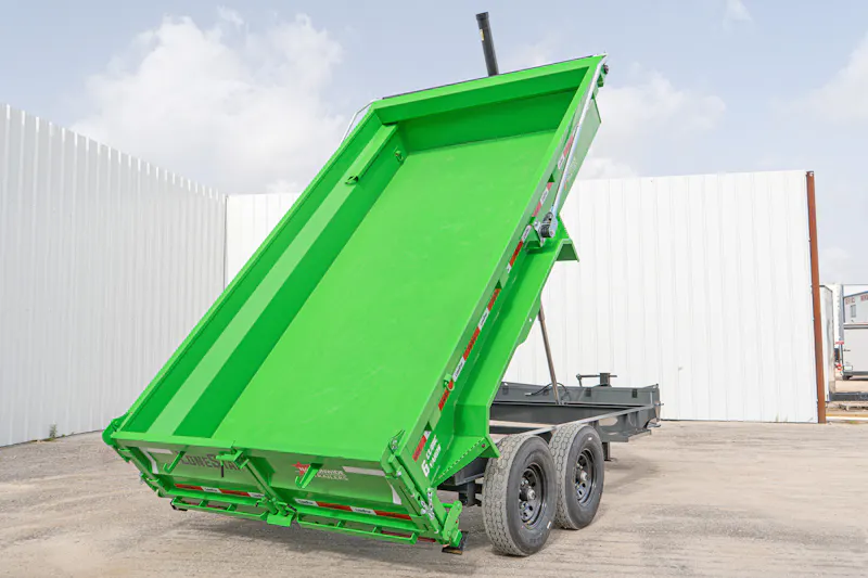 LoneStar 14ftx83in Telescopic Dump Trailer w 2ft Sides DT