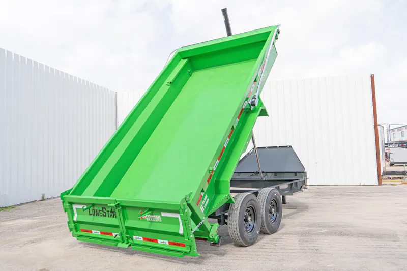 LoneStar 14ftx83in Telescopic Dump Trailer w 2ft Sides DT