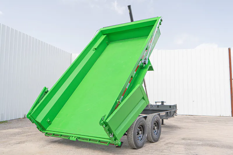 LoneStar 14ftx83in Telescopic Dump Trailer w 2ft Sides DT