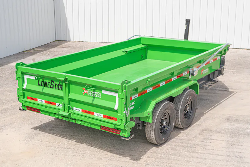 LoneStar 14ftx83in Telescopic Dump Trailer w 2ft Sides DT