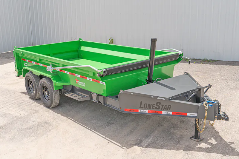 LoneStar 14ftx83in Telescopic Dump Trailer w 2ft Sides DT