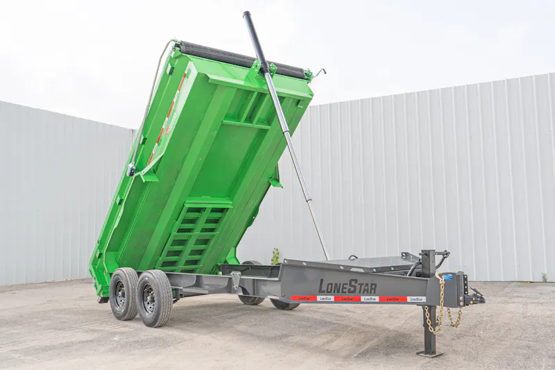 LoneStar 14ftx83in Telescopic Dump Trailer w 2ft Sides DT