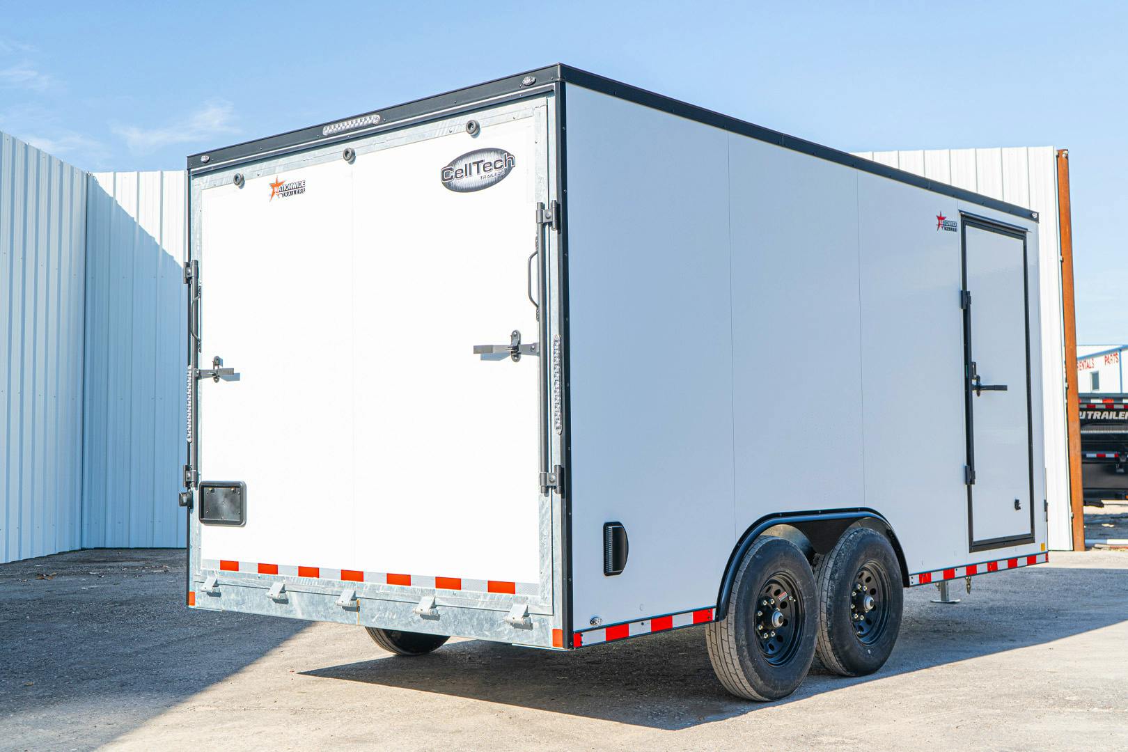 CellTech 8.5'x16' All-Steel Enclosed Cargo Trailer w/ Rear Ramp Door (C2) - Image 7