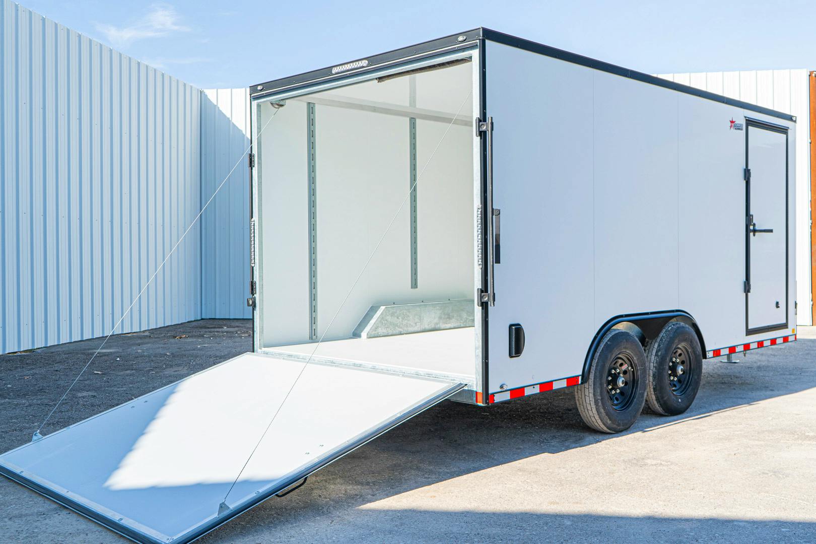 CellTech 8.5'x16' All-Steel Enclosed Cargo Trailer w/ Rear Ramp Door (C2) - Image 8