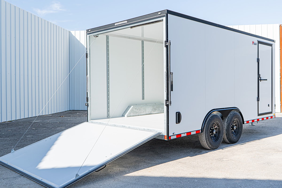 CellTech 8.5'x16' All-Steel Enclosed Cargo Trailer w/ Rear Ramp Door (C2) - Image 8