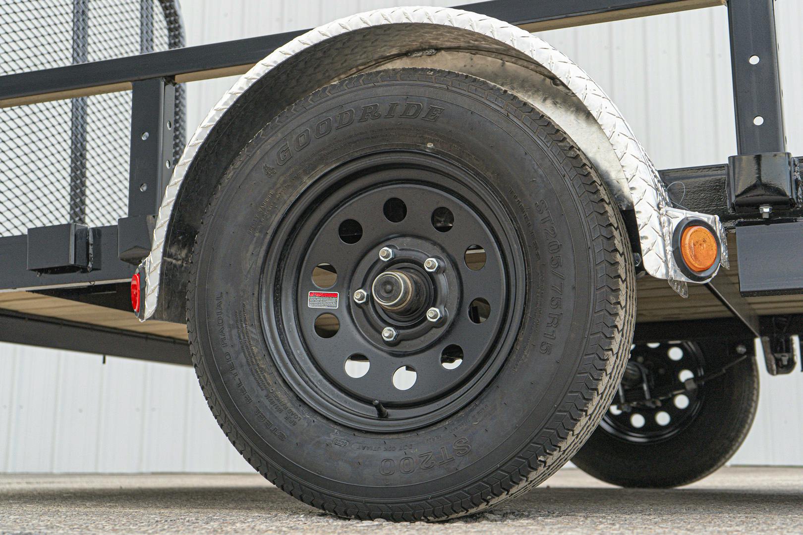 PJ Trailers 12'x72" Single Axle 4" Channel Utility Trailer (U2) - Image 12