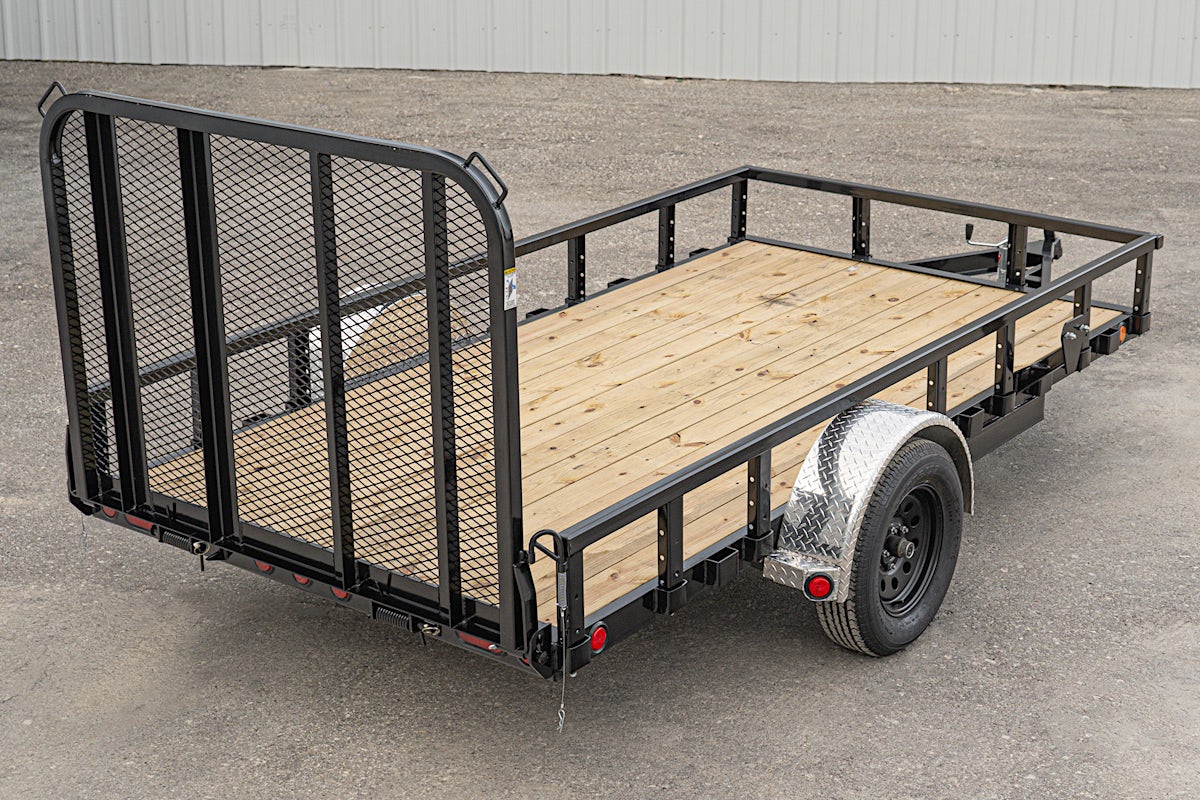 PJ Trailers 12'x72" Single Axle 4" Channel Utility Trailer (U2) - Image 14