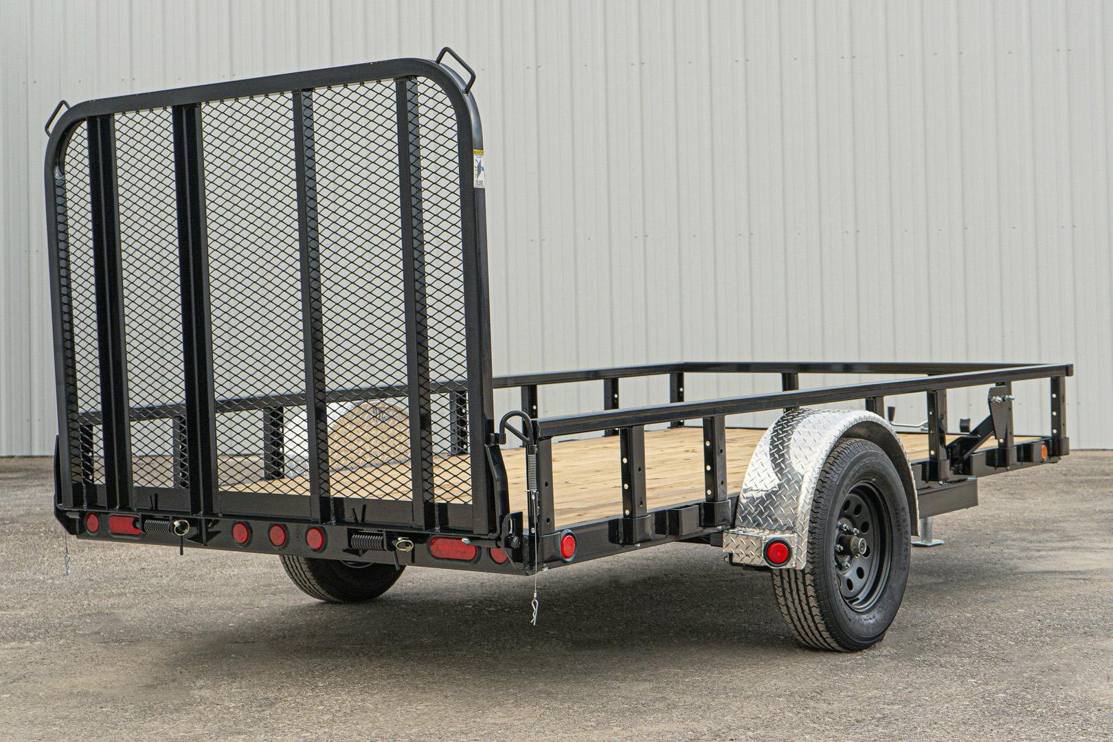 PJ Trailers 12'x72" Single Axle 4" Channel Utility Trailer (U2) - Image 16