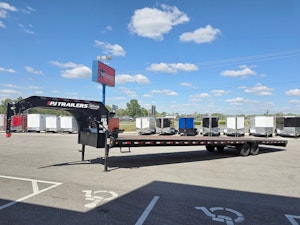 PJ Trailers USED 40'x102" Gooseneck Flatbed Trailer w/ Singles (LX)