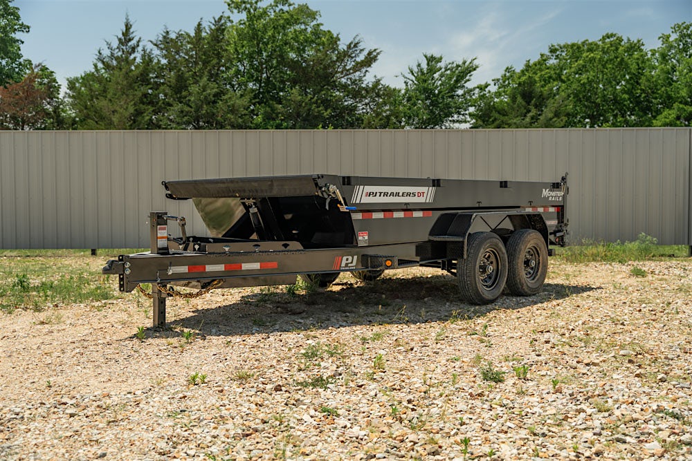 PJ Trailers 14'x83" Telescopic Dump Trailer w/ 2' Sides (DT) - Image 3