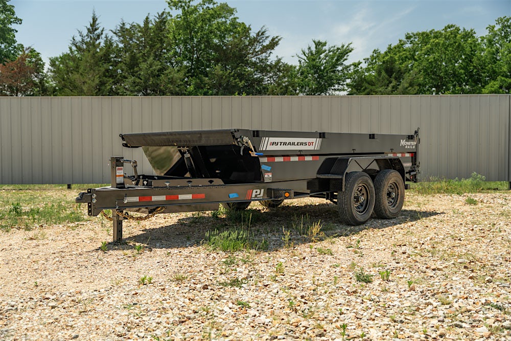 PJ Trailers 14'x83" Telescopic Dump Trailer w/ 2' Sides (DT) - Image 9