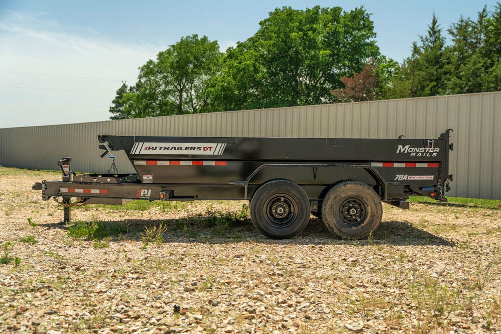 PJ Trailers 14'x83" Telescopic Dump Trailer w/ 2' Sides (DT) - Image 4