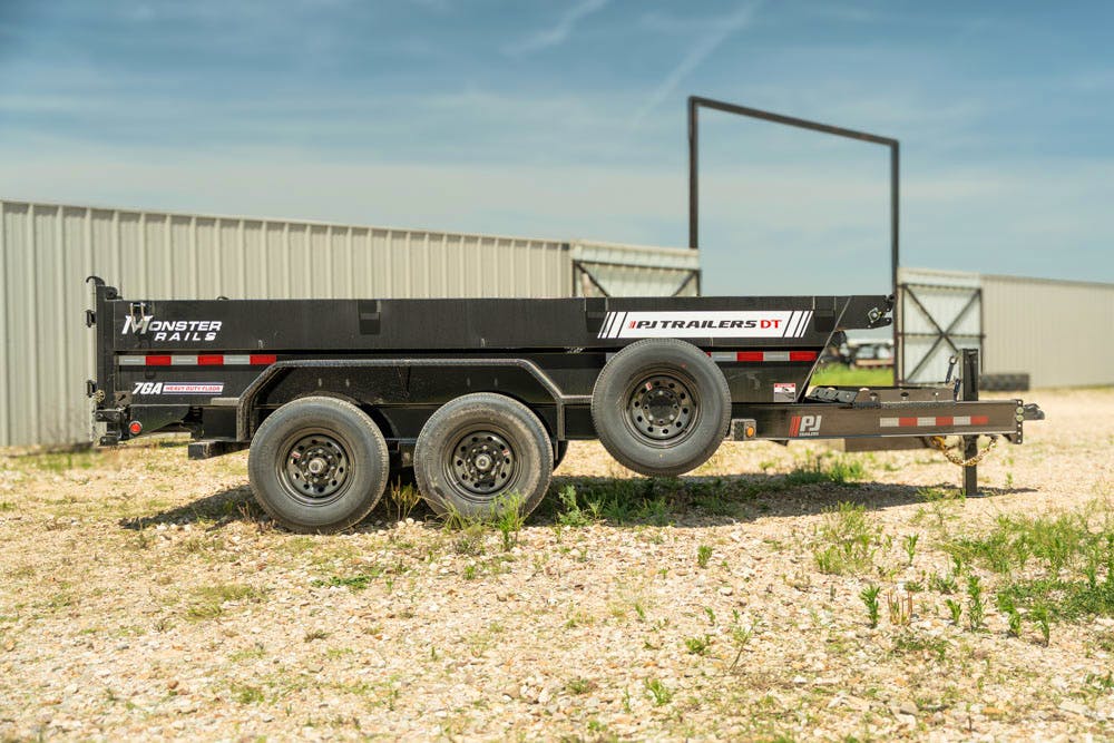 PJ Trailers 14'x83" Telescopic Dump Trailer w/ 2' Sides (DT) - Image 7