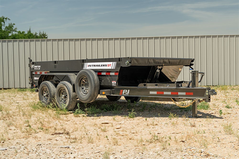 PJ Trailers 14'x83" Telescopic Dump Trailer w/ 2' Sides (DT) - Image 2