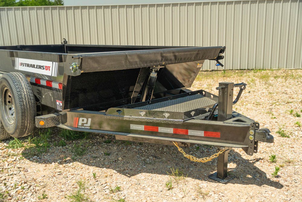 PJ Trailers 14'x83" Telescopic Dump Trailer w/ 2' Sides (DT) - Image 5