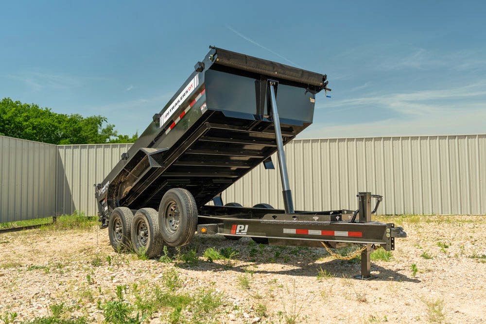 PJ Trailers 14'x83" Telescopic Dump Trailer w/ 2' Sides (DT) - Image 12