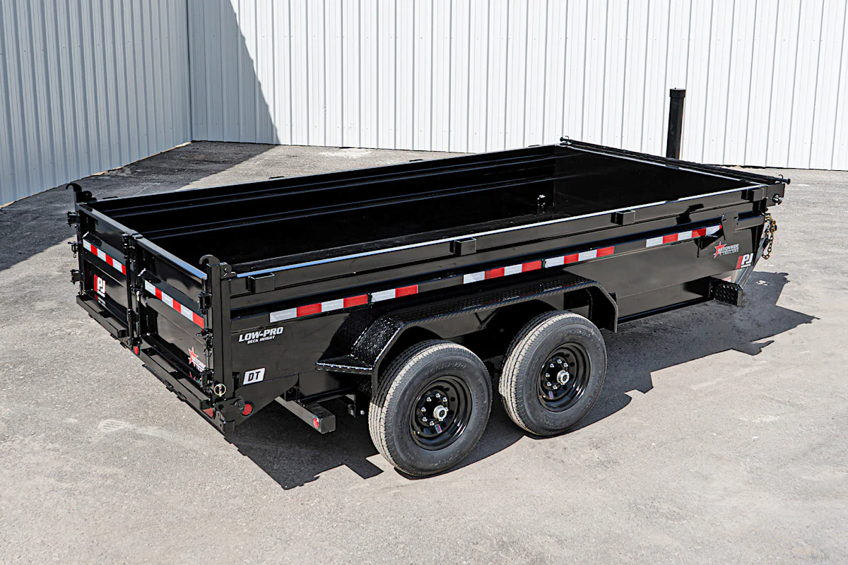 PJ Trailers 14'x83" Telescopic Dump Trailer w/ 2' Sides (DT) - Stock #73328 - Image 11 of 12 PJ Trailers 14'x83" Telescopic Dump Trailer w/ 2' Sides (DT) - Stock #73328 - Image 11 of 12