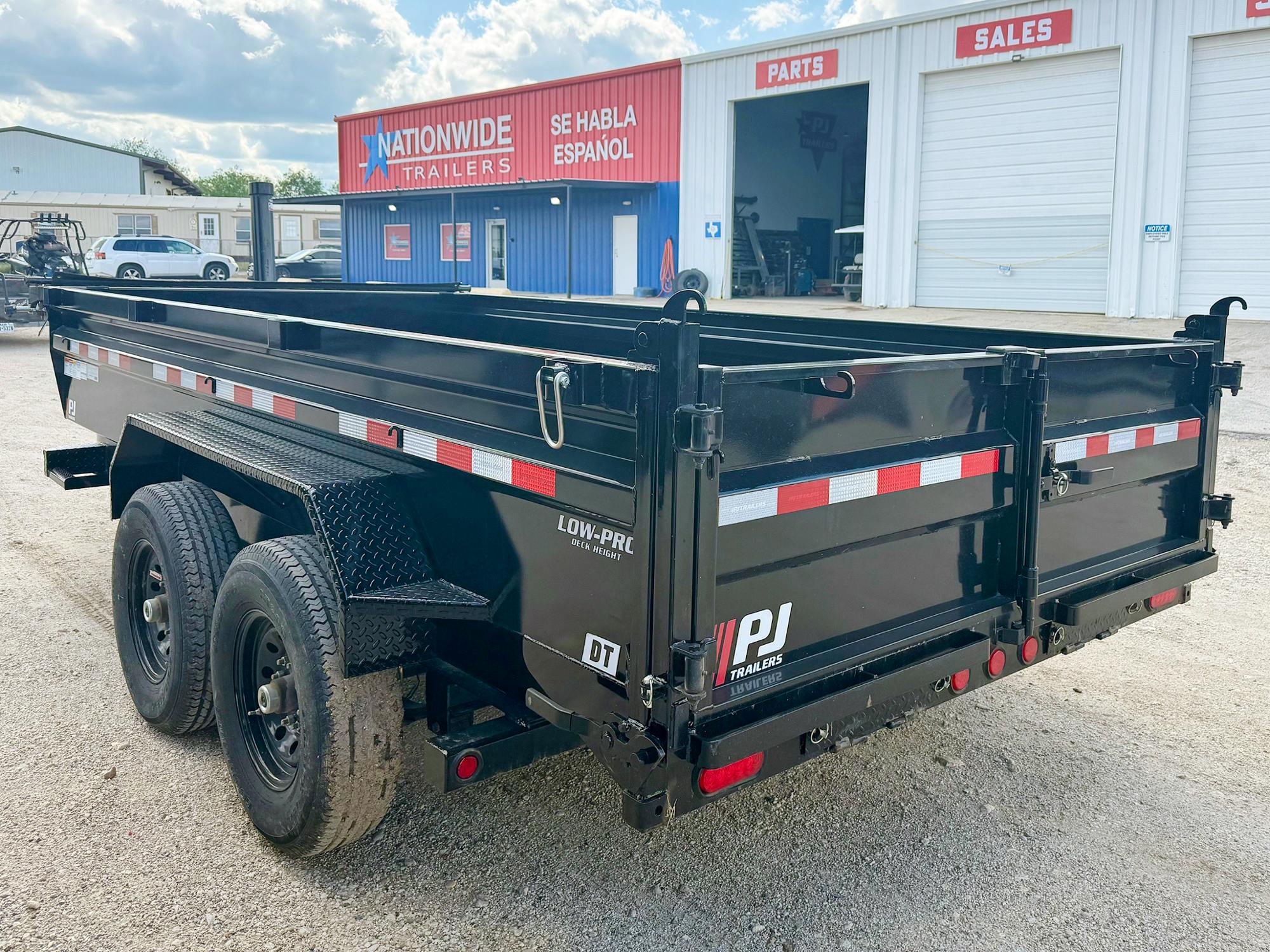 PJ Trailers 14'x83" Telescopic Dump Trailer w/ 2' Sides (DT) - Stock #73328 - Image 1 of 3
